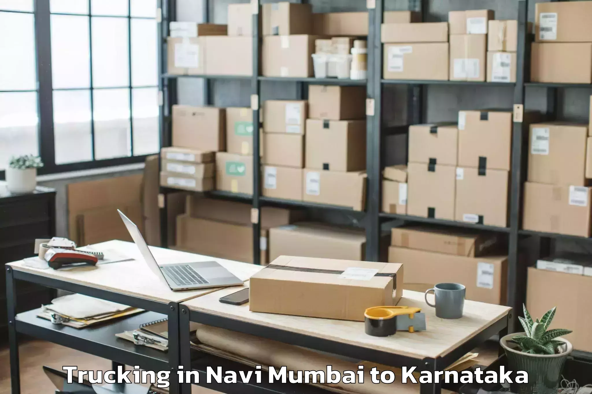 Top Navi Mumbai to Kampli Trucking Available